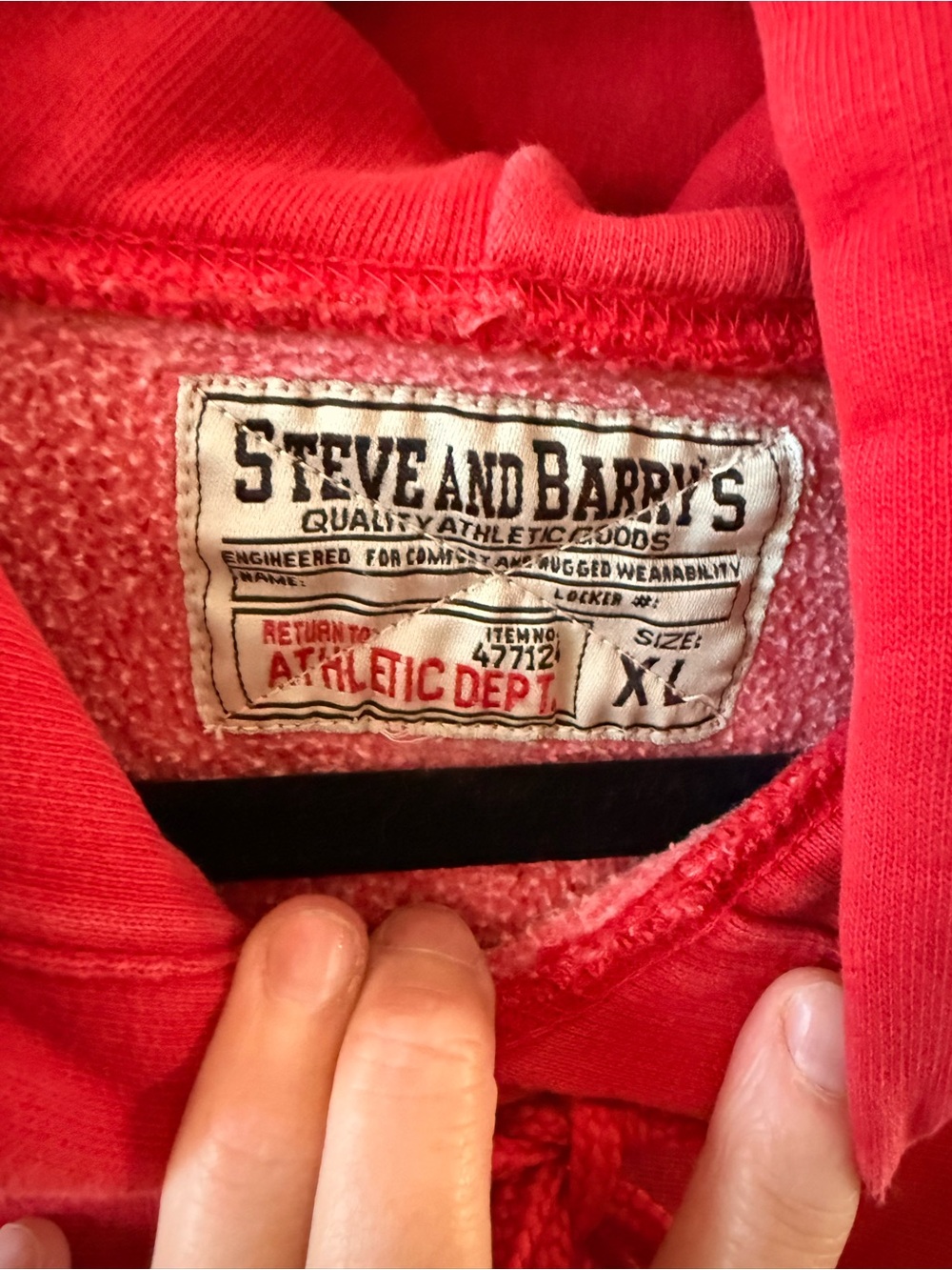 Champion (steve and Barry’s) Red Ohio State Pullover Hoodie - Picture 3 of 4